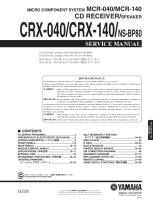 Yamaha CRX-140 - Service Manual